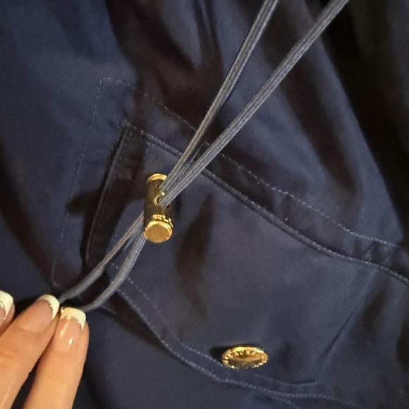 Lauren Ralph Lauren Reversible Vest Navy Blue /Green Womens M? Cinch 40" Chest - Picture 9 of 14